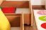 Funktions-Stockbett 90 x 200 cm mit 2 Schubladen als Stauraum | Massivholz: Buche | Natur Lackiert | umbaubar in zwei Einzelbetten | Premium-Qualität | inkl. Rollroste Abbildung