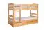 Funktions-Etagenbett 90 x 200 cm mit 2 Schubladen als Stauraum | Massivholz: Buche | Natur Lackiert | umbaubar in zwei Einzelbetten | Premium-Qualität | inkl. Rollroste Abbildung