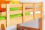Massivholz Etagenbett für Kinder und Jugendliche | Matratzenmaß: 90 x 200 cm | Natur Lackiert | umbaubar in 2 Einzelbetten | Premium-Qualität | inkl. Rollroste Abbildung