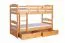 Funktions-Etagenbett 90 x 200 cm mit 2 Schubladen als Stauraum | Massivholz: Buche | Natur Lackiert | umbaubar in zwei Einzelbetten | Premium-Qualität | inkl. Rollroste Abbildung