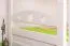 Massivholz Stockbett inkl. Rollbett/Ausziehbett für Kinder und Jugendliche | Matratzenmaß: 90 x 200 cm | Weiß Lackiert | umbaubar in 2 Einzelbetten | mit Rollbett | inkl. Rollroste Abbildung