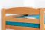 Funktions-Stockbett 90 x 200 cm mit 2 Schubladen als Stauraum | Massivholz: Buche | Natur Lackiert | umbaubar in zwei Einzelbetten | Premium-Qualität | inkl. Rollroste Abbildung