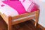 Kinderbett 90 x 200 cm | Massivholz: Buche | Natur Lackiert | inkl. 2. Liegeplatz 90 x 190 cm ausziehbar und 2 Rollrost Abbildung