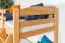 Massivholz Etagenbett für Kinder und Jugendliche | Matratzenmaß: 90 x 190 cm | Natur Lackiert | umbaubar in 2 Einzelbetten | Premium-Qualität | inkl. Rollroste Abbildung