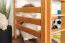 Hochbett 90 x 190 cm | Massivholz: Buche | Natur Lackiert | umbaubar in Einzelbett | Premium-Qualität | inkl. Rollrost Abbildung