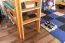 Kinder-Hochbett 120 x 190 cm (umbaubar) | Massivholz: Buche | Natur Lackiert | umbaubar in Einzelbett | Premium-Qualität | inkl. Rollrost Abbildung