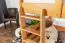 Jugendhochbett 120 x 190 cm | Massivholz: Buche | Natur Lackiert | umbaubar in Einzelbett | Premium-Qualität | inkl. Rollrost Abbildung