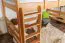 Jugendhochbett 120 x 190 cm | Massivholz: Buche | Natur Lackiert | umbaubar in Einzelbett | Premium-Qualität | inkl. Rollrost Abbildung