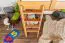 Jugendhochbett 120 x 190 cm | Massivholz: Buche | Natur Lackiert | umbaubar in Einzelbett | Premium-Qualität | inkl. Rollrost Abbildung