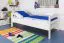 Bettrahmen für Kinder / Kinderzimmer-Bett 90 x 200 cm | Massivholz: Buche | Weiß Lackiert | besonders hohe Qualität Abbildung