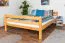 Breites Jugendhochbett 160 x 190 cm | Massivholz: Buche | Natur Lackiert | umbaubar in Einzelbett | Premium-Qualität | inkl. Rollrost Abbildung