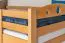 Jugendetagenbett 90 x 190 cm | Massivholz: Buche | Natur Lackiert | umbaubar in 2 Einzelbetten | Premium-Qualität | inkl. Rollroste Abbildung
