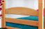 90 x 200 cm Jugendetagenbett inkl. Bettkasten als 3. Liegefläche | Massivholz: Buche | Natur Lackiert | umbaubar in 2 Einzelbetten | Bettkasten als Stauraum oder Liegefläche | inkl. Rollroste Abbildung