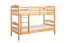 Jugendetagenbett 90 x 200 cm | Massivholz: Buche | Natur Lackiert | umbaubar in 2 Einzelbetten | Premium-Qualität | inkl. Rollroste Abbildung