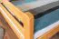 Breites Jugendhochbett 160 x 190 cm | Massivholz: Buche | Natur Lackiert | umbaubar in Einzelbett | Premium-Qualität | inkl. Rollrost Abbildung
