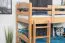 Kinderetagenbett 90 x 190 cm | Massivholz: Buche | Natur Lackiert | umbaubar in 2 Einzelbetten | Premium-Qualität | inkl. Rollroste Abbildung