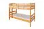 Jugendetagenbett 90 x 190 cm | Massivholz: Buche | Natur Lackiert | umbaubar in 2 Einzelbetten | Premium-Qualität | inkl. Rollroste Abbildung