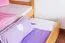 Jugendstockbett 90 x 200 cm + Bettkasten/Stauraum/Ausziehbett | Massivholz: Buche | Natur Lackiert | umbaubar/teilbar in 2 Einzelbetten | inkl. Rollroste Abbildung