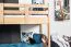Kinderetagenbett 90 x 190 cm | Massivholz: Buche | Natur Lackiert | umbaubar in 2 Einzelbetten | Premium-Qualität | inkl. Rollroste Abbildung