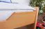 Bettrahmen für Kinder / Kinderbett 90 x 200 cm | Massivholz: Buche | Natur Lackiert | besonders hohe Qualität Abbildung