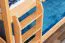 Kinderetagenbett 90 x 190 cm | Massivholz: Buche | Natur Lackiert | umbaubar in 2 Einzelbetten | Premium-Qualität | inkl. Rollroste Abbildung