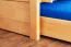 Jugendstockbett 90 x 200 cm + Bettkasten/Stauraum/Ausziehbett | Massivholz: Buche | Natur Lackiert | umbaubar/teilbar in 2 Einzelbetten | inkl. Rollroste Abbildung