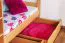 Kinderetagenbett inkl. Stauraum (2 Schubladen) | 90 x 200 cm | Massivholz: Buche | Natur Lackiert | umbaubar in 2 Einzelbetten | Premium-Qualität | inkl. Rollroste Abbildung