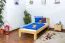 Kinderbett 90 x 200 cm | Massivholz: Kiefer | Natur Lackiert Abbildung
