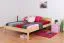Kinderbett 140 x 200 cm | Massivholz: Kiefer | Natur Lackiert Abbildung