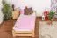 Kinderbett 90 x 200 cm | Massivholz: Kiefer | Natur Lackiert | inkl. Rollrost Abbildung