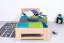 Kinderbett 100 x 200 cm | Massivholz: Buche | Natur Lackiert Abbildung