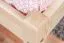 Kinderbett 140 x 200 cm | Massivholz: Kiefer | Natur Lackiert Abbildung