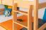 Etagenbett für Jugendliche 120 x 190 cm | Massivholz: Buche | Natur Lackiert | umbaubar in 2 Einzelbetten | inkl. Rollroste Abbildung