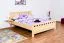 Bettrahmen für Kinder / Kinderbett 140 x 200 cm | Massivholz: Buche | Natur Lackiert Abbildung