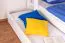 Etagenbett + Bettkasten für Kinder 90 x 200 cm | Massivholz: Buche | Weiß Lackiert | umbaubar in 2 Einzelbetten | inkl. Bettkasten | inkl. Rollroste Abbildung