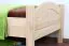 Kinderbett 90 x 200 cm | Massivholz: Buche | Natur Lackiert Abbildung