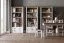 Kleiderschrank | 4 Drehtüren | Keine Schublade | 10 Fächer | mit Kleiderstange | 171 cm breit | Farbe: Weiß Abbildung