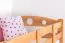 90 x 200 cm Etagenbett mit Stauraum / 2 Schubladen für Jugendliche Massivholz: Buche | Natur Lackiert | umbaubar in 2 Einzelbetten | Premium-Qualität | inkl. Rollroste Abbildung