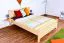 Bettrahmen für Kinder / Kinderbett 140 x 200 cm | Massivholz: Buche | Natur Lackiert Abbildung