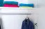 137 cm breiter Kleiderschrank mit 3 Türen | Farbe: Weiß Abbildung