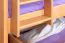 90 x 200 cm Etagenbett mit Stauraum / 2 Schubladen für Jugendliche Massivholz: Buche | Natur Lackiert | umbaubar in 2 Einzelbetten | Premium-Qualität | inkl. Rollroste Abbildung