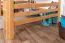 Hochbett für Kinder 160 x 200 cm | Massivholz: Buche | Natur Lackiert | umbaubar in Einzelbett | Premium-Qualität | inkl. Rollrost Abbildung