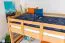 Etagenbett für Jugendliche 120 x 190 cm | Massivholz: Buche | Natur Lackiert | umbaubar in 2 Einzelbetten | inkl. Rollroste Abbildung