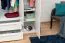 Kleiderschrank | 6 Drehtüren | 4 Schubladen | 8 Fächer | mit 4 Kleiderstangen | 277 cm breit | Farbe: Weiß Abbildung