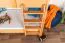 Etagenbett für Kinder 90 x 190 cm | Massivholz: Buche | Natur Lackiert | umbaubar in 2 Einzelbetten | inkl. Rollroste Abbildung