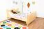 Kinderbett 140 x 200 cm | Massivholz: Kiefer | Natur Lackiert Abbildung