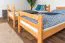Etagenbett für Kinder 90 x 190 cm | Massivholz: Buche | Natur Lackiert | umbaubar in 2 Einzelbetten | inkl. Rollroste Abbildung