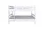 Etagenbett für Jugendliche 140 x 200 cm | Massivholz: Buche | Weiß Lackiert | umbaubar in 2 Einzelbetten | inkl. Rollroste Abbildung
