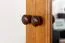 162 cm breiter Kleiderschrank mit 4 Türen, 8 Fächern und 3 Schubladen aus Massiv-Holz | Farbe: Eiche Rustikal | Tiefe: 60 cm Abbildung