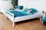 Weißes Doppelbett-Etagenbett 160 x 200 cm | Massivholz: Buche | umbaubar in zwei Doppelbetten bzw. große Einzelbetten | inkl. Rollroste Abbildung